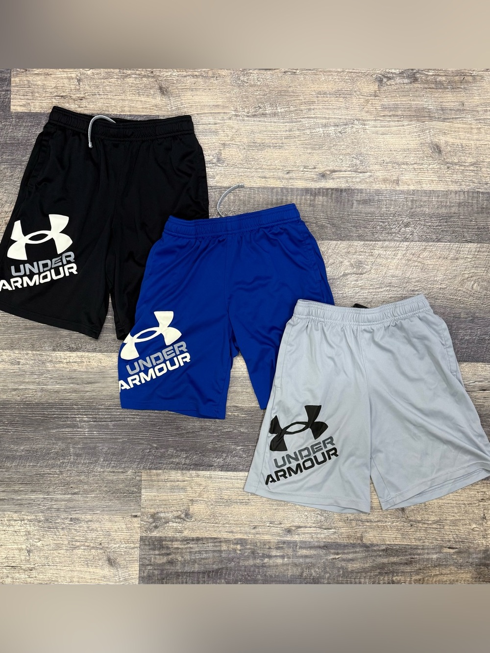 3 Pair Boys Under Armour Athletic Shorts